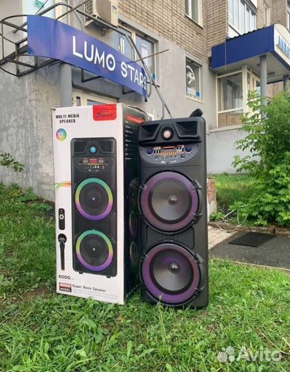 Большая портативная блютуз колонка ZQS10205