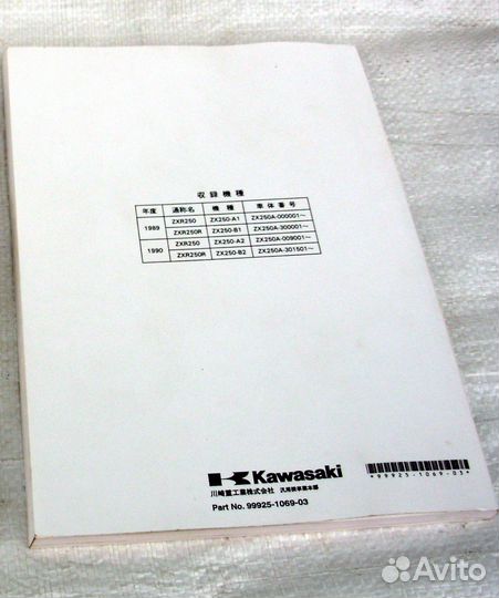 Руководство по ремонту мануал Kawasaki ZXR 250
