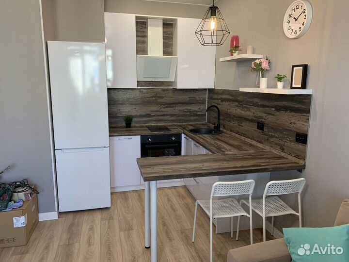 Кухня в студию с барной стойкой ксп:17274