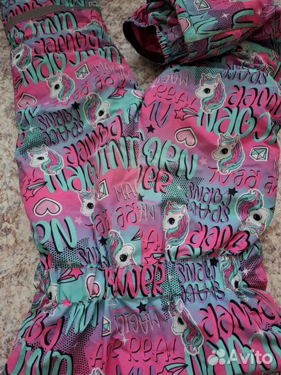 Зимний комбинезон для девочки 128-134 playtoday