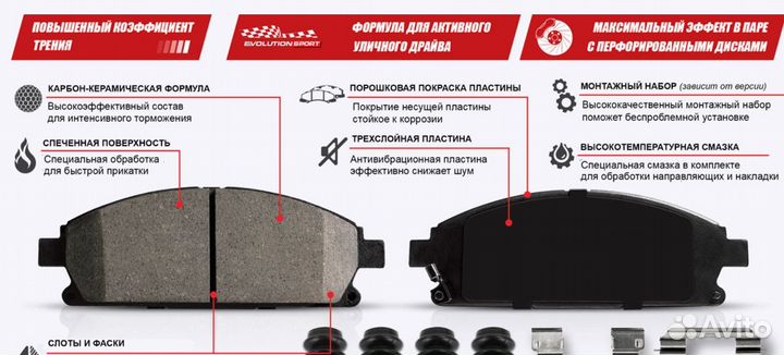 Передние тормозные колодки Land Cruiser 200