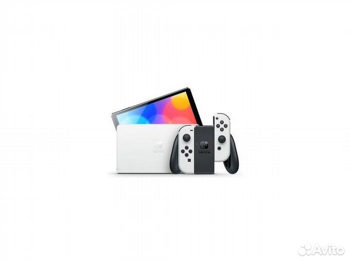 Nintendo switch Oled (шитый) picofly (Белый) 64gb