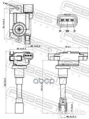 Катушка зажигания 07640001 Febest
