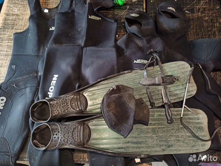 2 комплекта для подводной охоты 7 мм и 9 мм