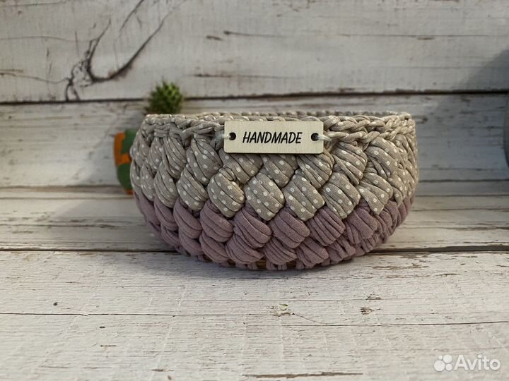 Сумки, корзинки и рюкзаки из трикотажной пряжи