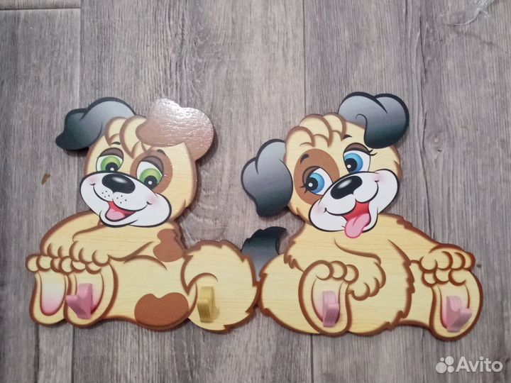 Вешалка крючки детская Собачки