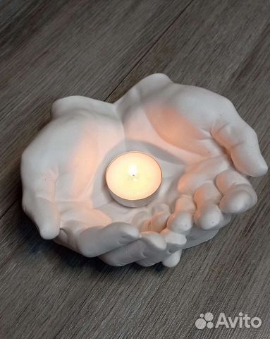 Ладони из гипса