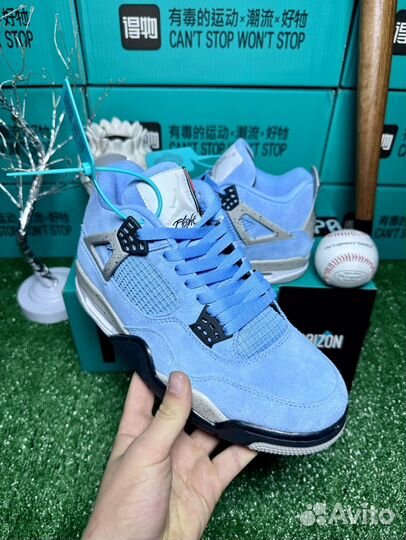 Nike air jordan 4 retro university blue оригинал