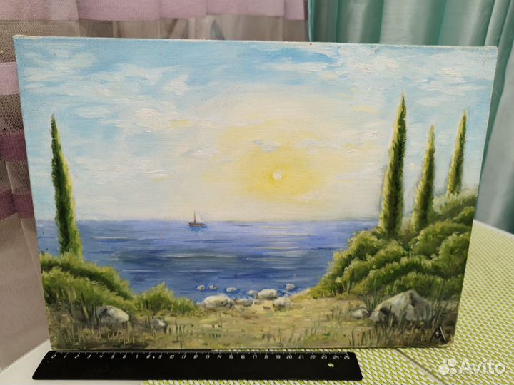 Картина маслом на холсте, Гурзуф