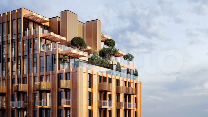 2-к. квартира, 67,5 м², 17/23 эт.