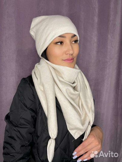 Шапка с косынкой