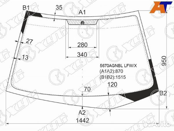 Стекло лобовое mitsubishi lancer cedia