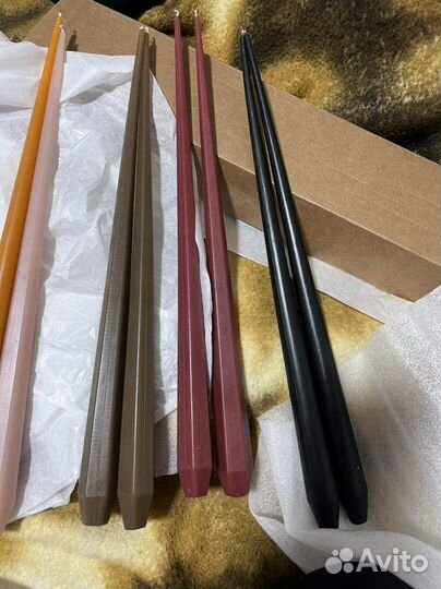 Свечи конические новогодние