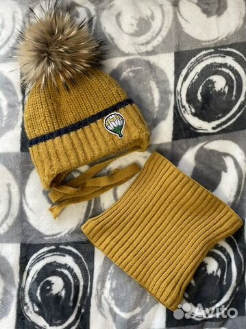 Шапка и снуд зимние детские