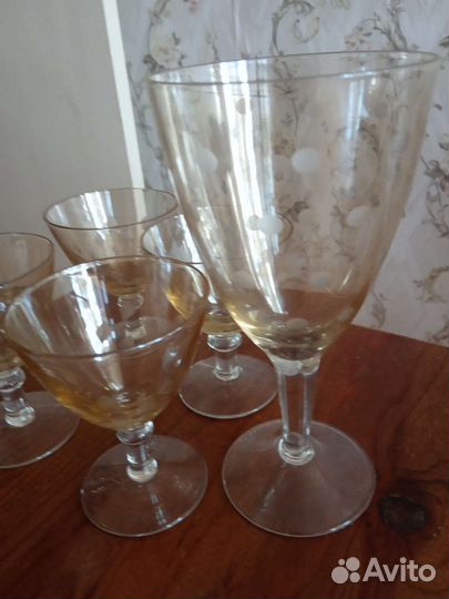 2 Фужера и 4 рюмочки