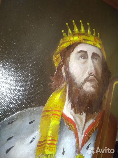 Картина Икона Царя Давида, живопись маслом