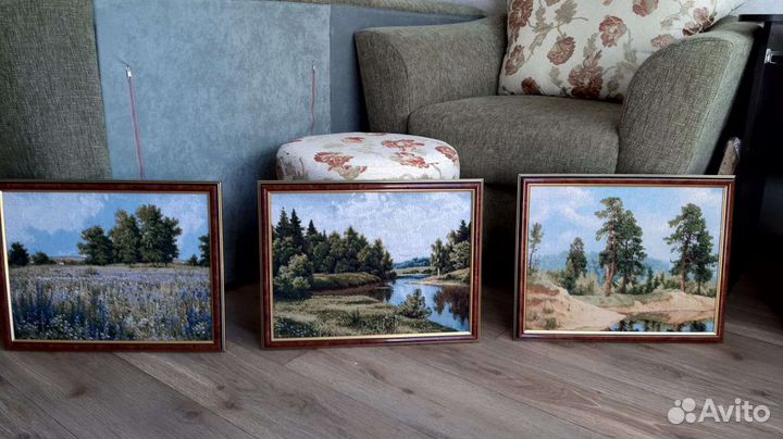 3 картины гобелен