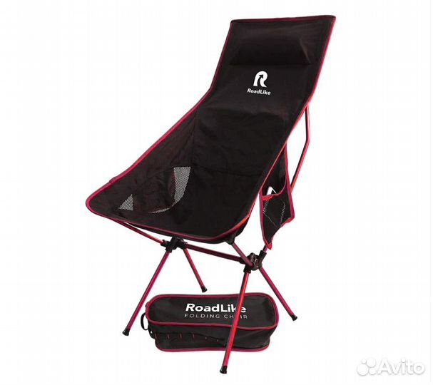 Кресло складное RoadLike Moon Plus Красный