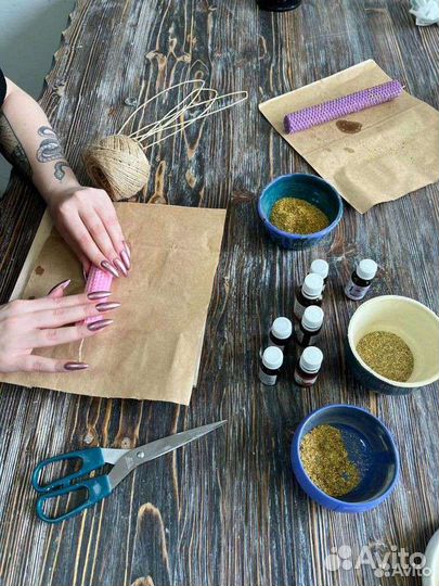 Мастер-класс Свеча-скрутка