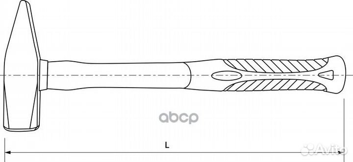Молоток слесарный с фиберглассовой рукояткой, 3
