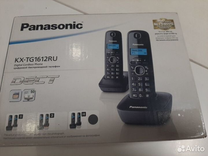 Телефон Панасоник беспроводной 2 трубки
