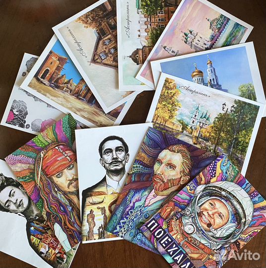 Открытки коллекционные, с видами города