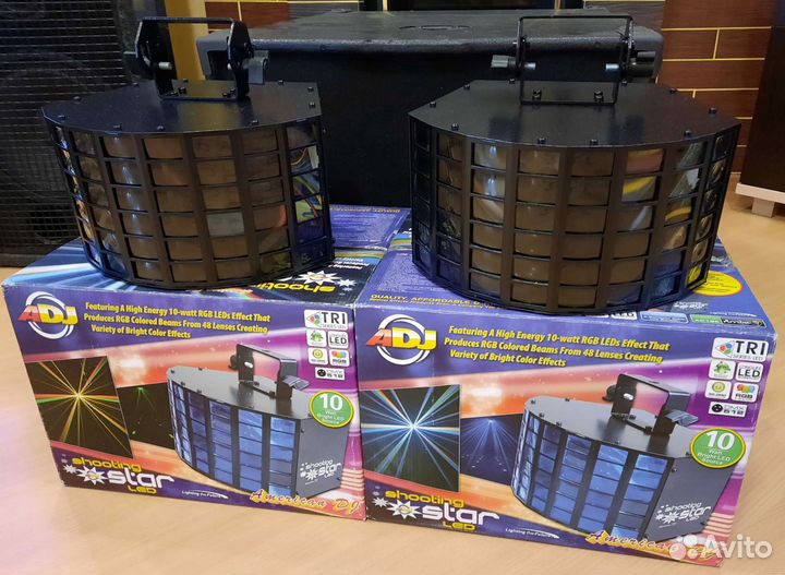 Светомузыка ADj Shooting Star LED 2ш Mic DMX Strob