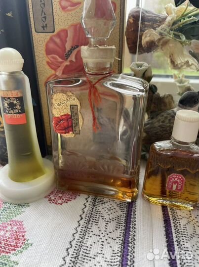 Духи винтаж Красный мак. Цветы Кубани, Любимой