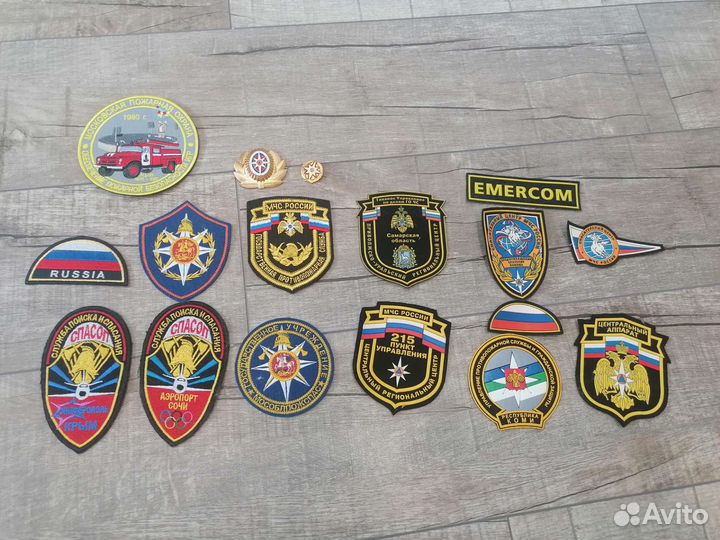 Россия нашивки шевроны мчс пожарные