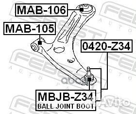 Опора шаровая mitsubishi colt 2002-2012 0420-Z3