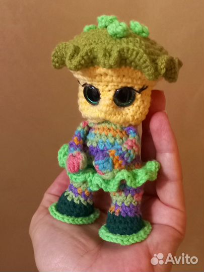 Грибочек плюшевый + акриловый