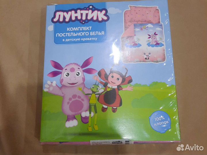 Комплект постельного белья в детскую кроватку Лунт