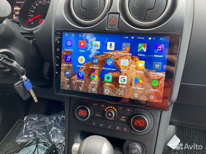 Магнитола Nissan Qashqai j10 Android IPS DSP