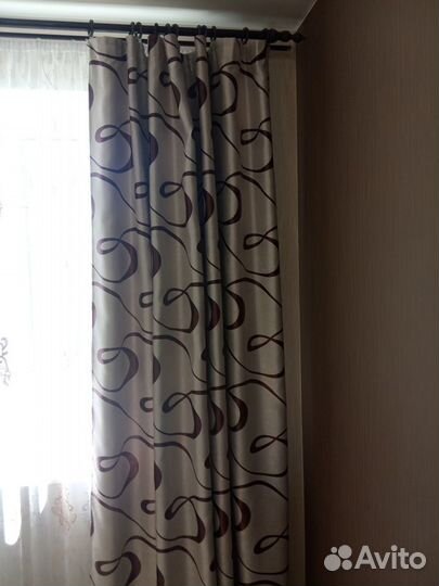 Занавески комплект тюль+шторы 2 шт
