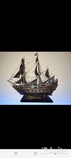 Корабль. Чёрная жемчужина. Ручная работа