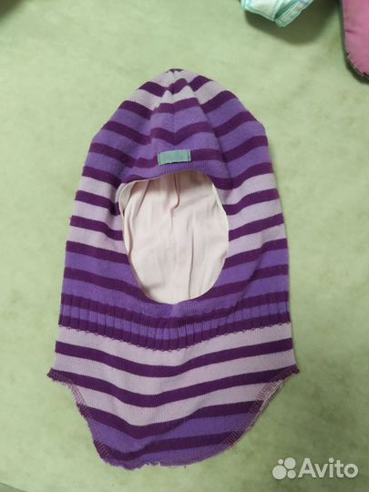 Шапка шлем весна-осень для девочки 52