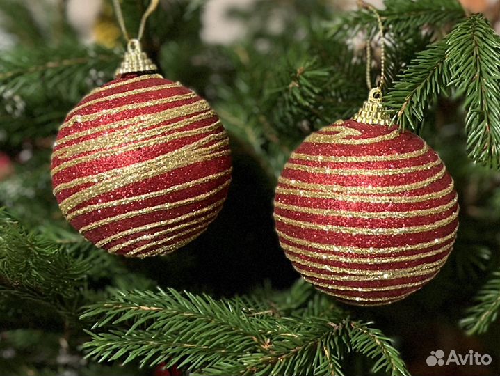 Шарики на елку и ангелочки