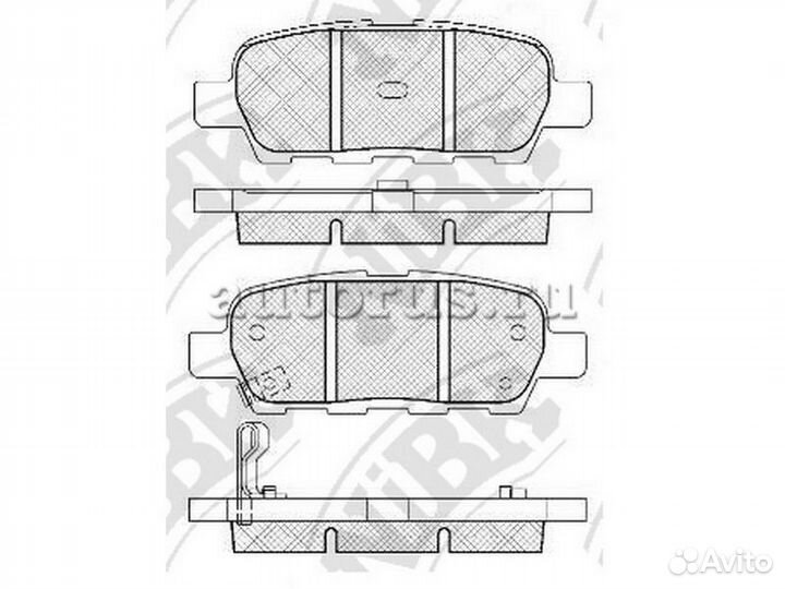 Колодки тормозные задние NiBK PN2466