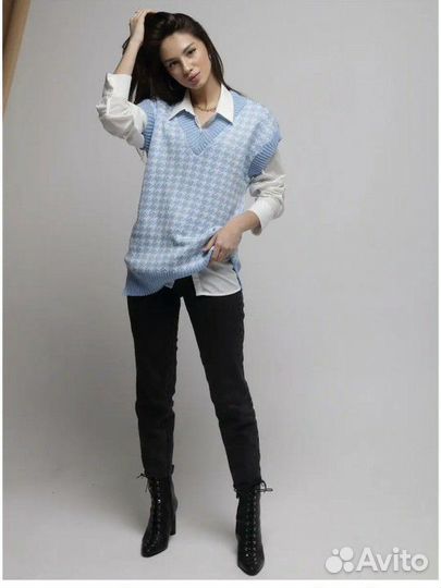 Новый жилет женский вязаный теплый, 42-48р