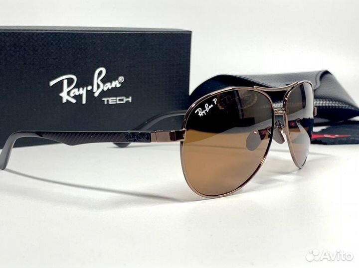 Очки Ray Ban Aviator коричневые