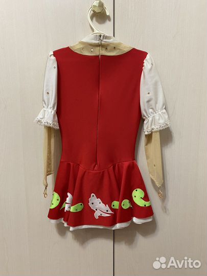 Платье для фигурного катания 116 122, перчатки