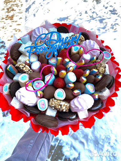 Съедобные букеты мужские женские детские