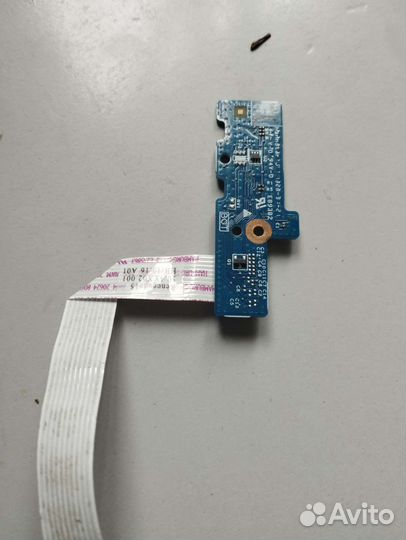 Плата с кнопкой включения hp probook 455 450