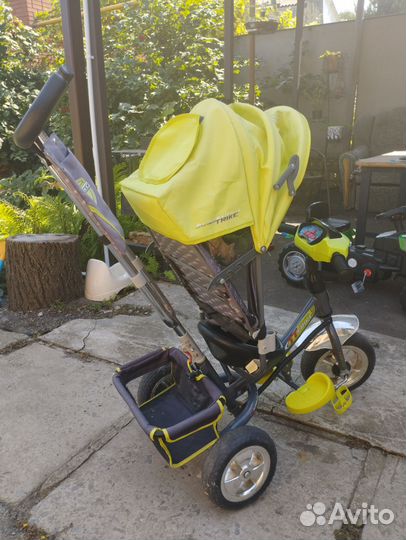 Велосипед коляска с ручкой