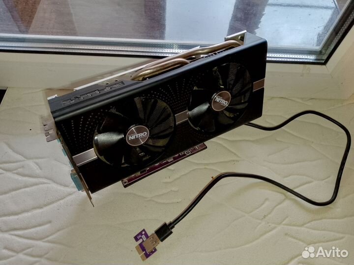 Видеокарта Sapphire Nitro RX570 8gb память Samsung