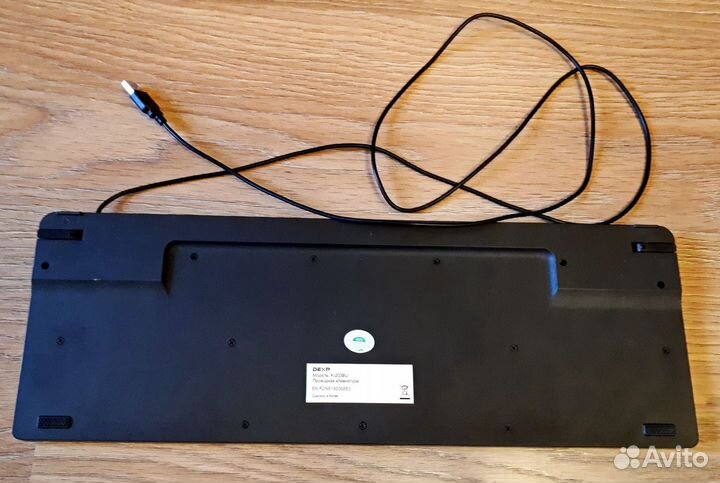 Dexp K-203BU, проводная клавиатура USB