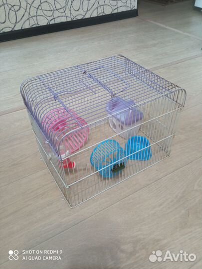 Клетка для грызунов бу 35х25х25 (Звоните)