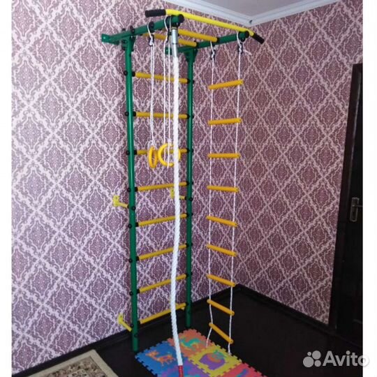 Шведская стенка детская канат лесенка кольца дск