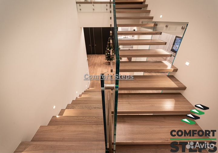 Шпонированные ступени для лестниц