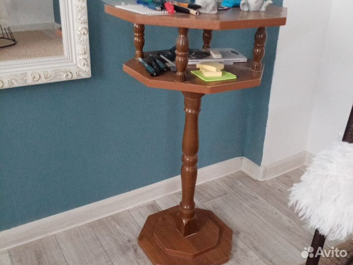 Подставка для цветов напольная деревянная